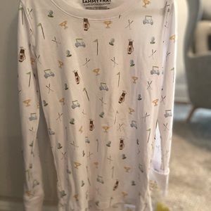Sammy and Nat Golf Pjs unisex soft cotton long sleeve pjs